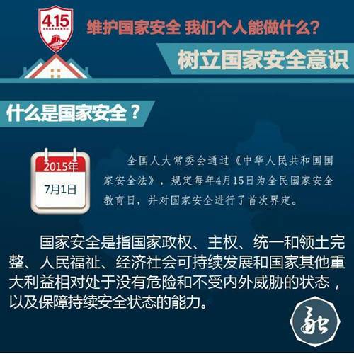 国家安全教育日:维护国家安全 我们个人能做什么